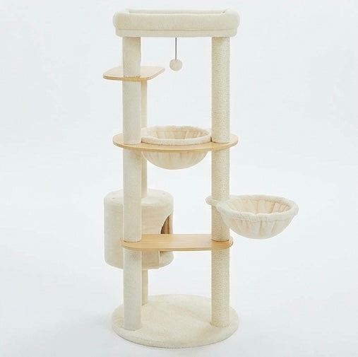 Arbre à chat multi-niveaux 136 cm avec hamac – vue 7