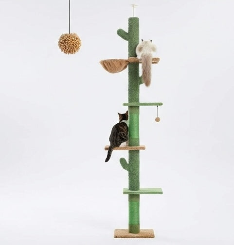 Arbre à chat cactus ajustable