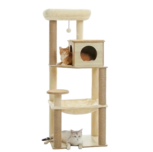 Arbre à chat beige 143 cm – vue 3