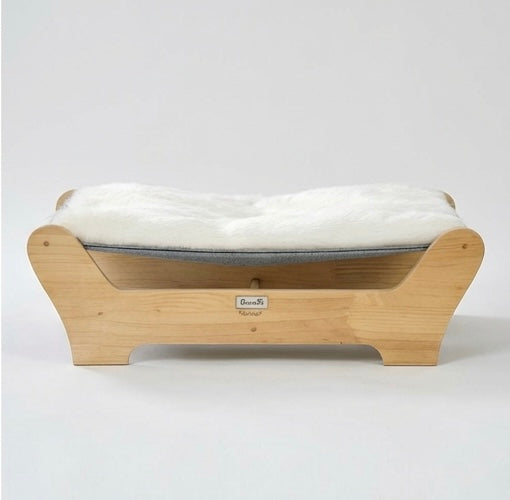 Pine wood cat hammock bed with cushion