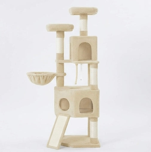 Arbre à chat 174cm multi-chats - Beige