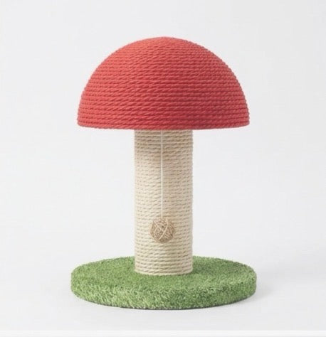 Mushroom scratching post