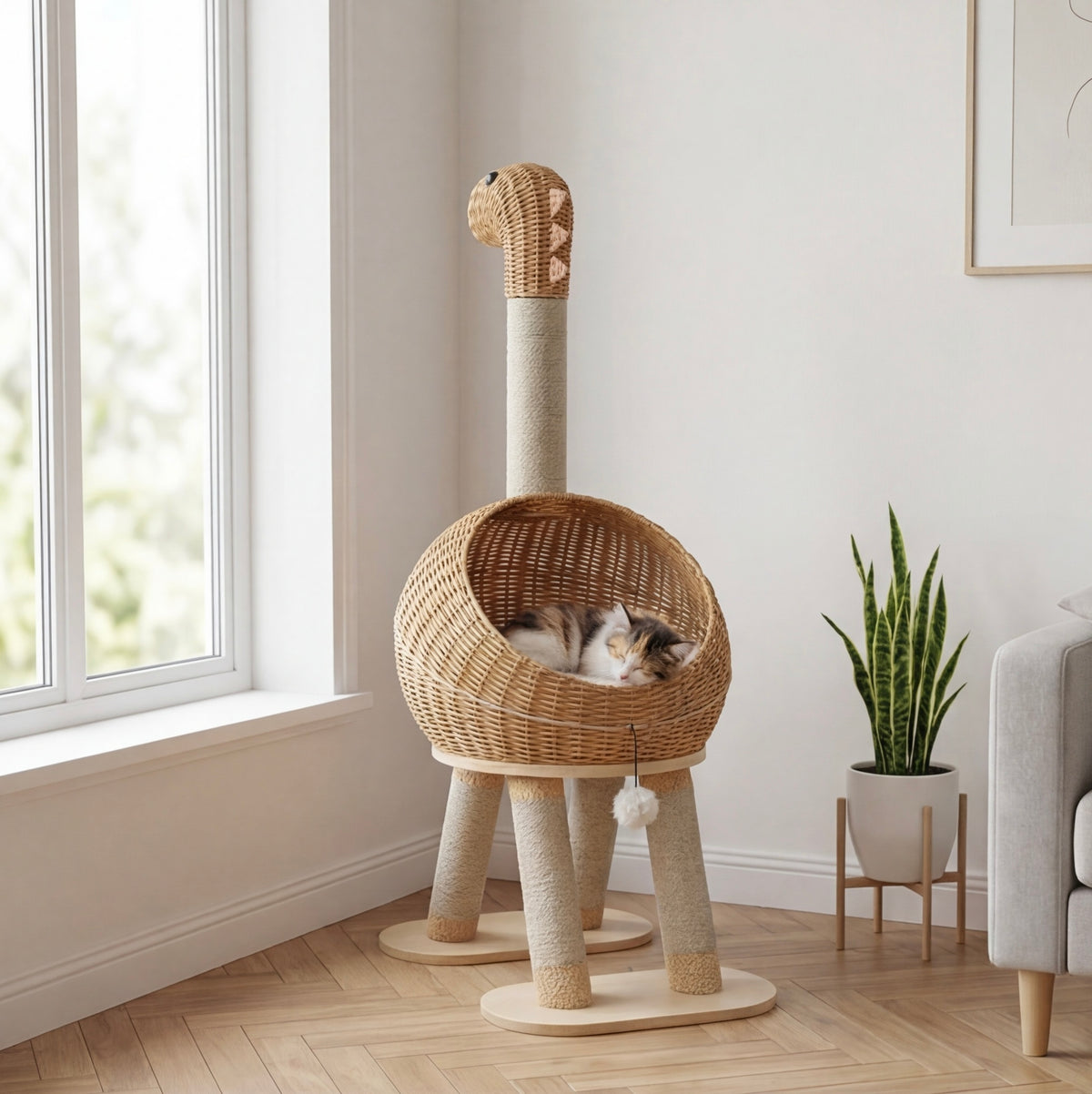 Arbre à chat dinosaure 116 cm – vue 7