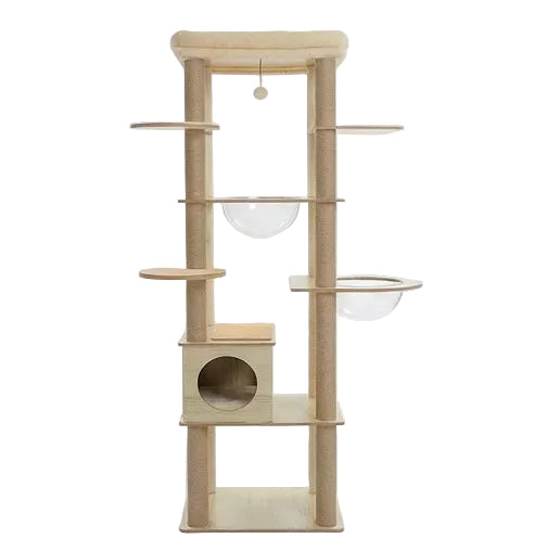 Arbre à chat géant 180 cm beige – vue 6