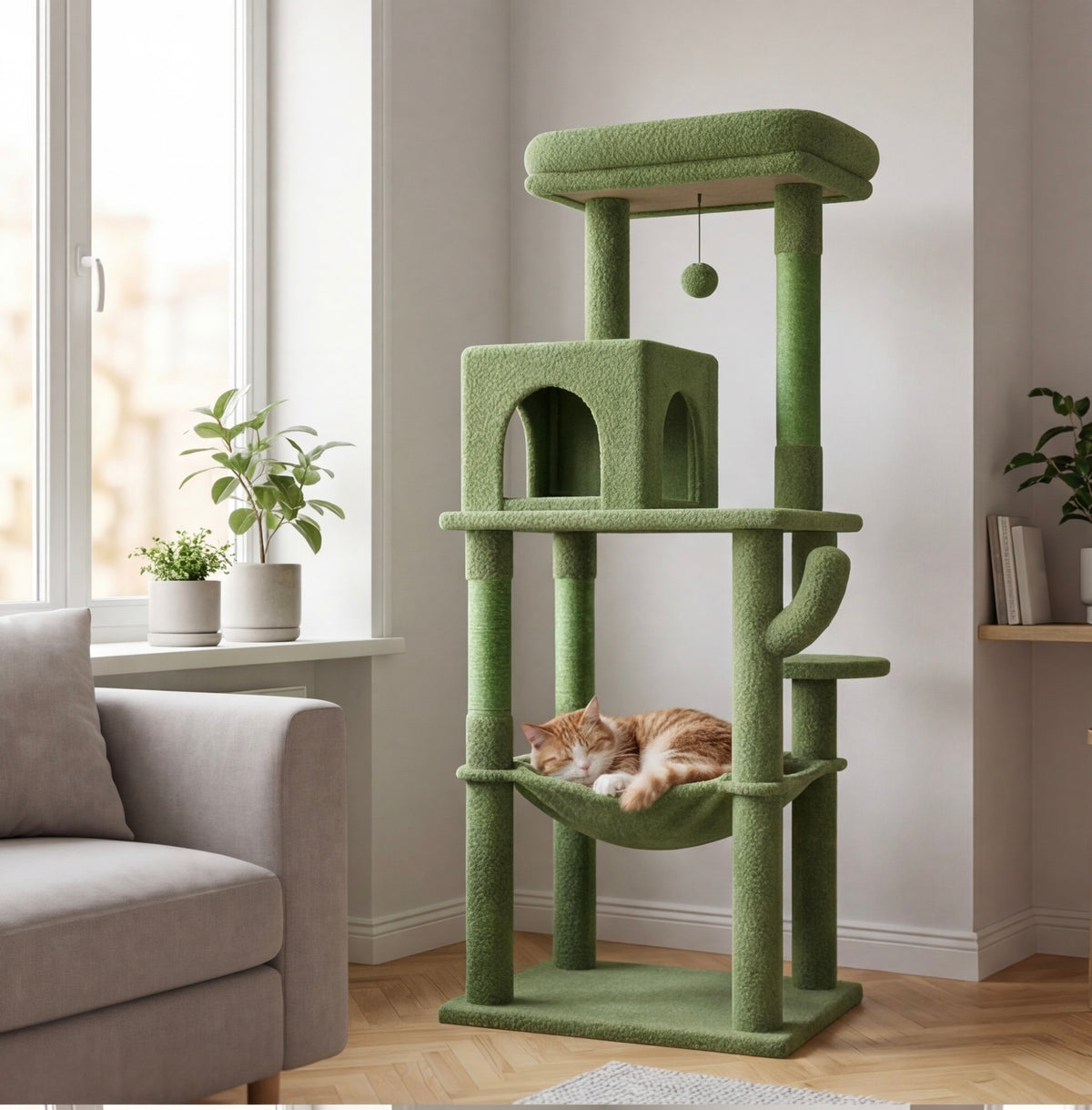 Arbre à chat cactus XXL 6 niveaux