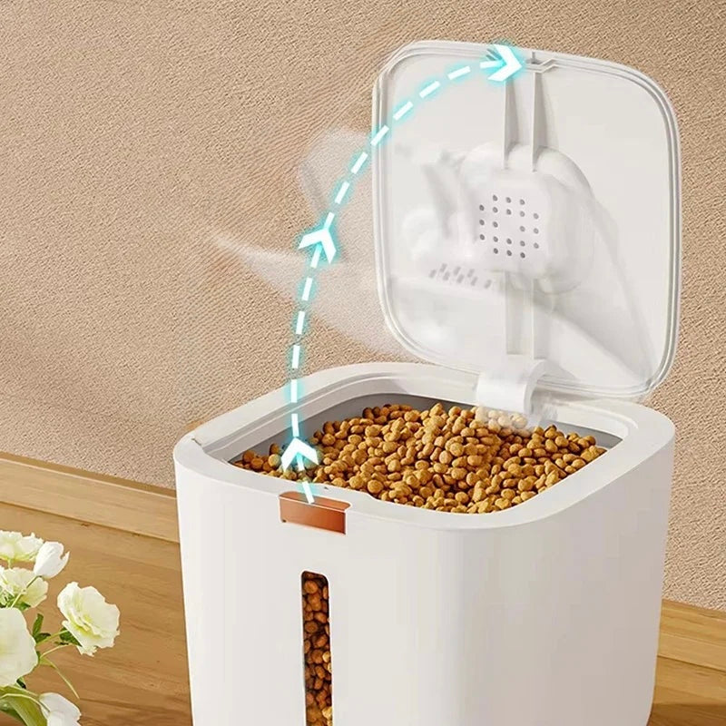 Luftdichte Aufbewahrungsbox für Katzenfutter – Hält das Futter frisch und schützt vor Feuchtigkeit (5 kg/7 kg)