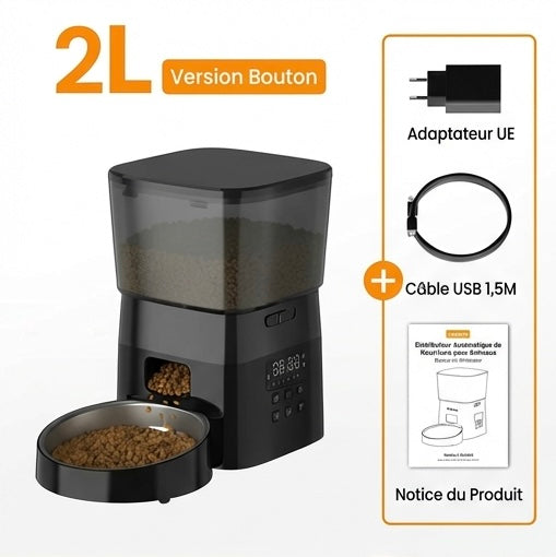 Distributeur automatique chat 2L – sans WiFi, simple & fiable