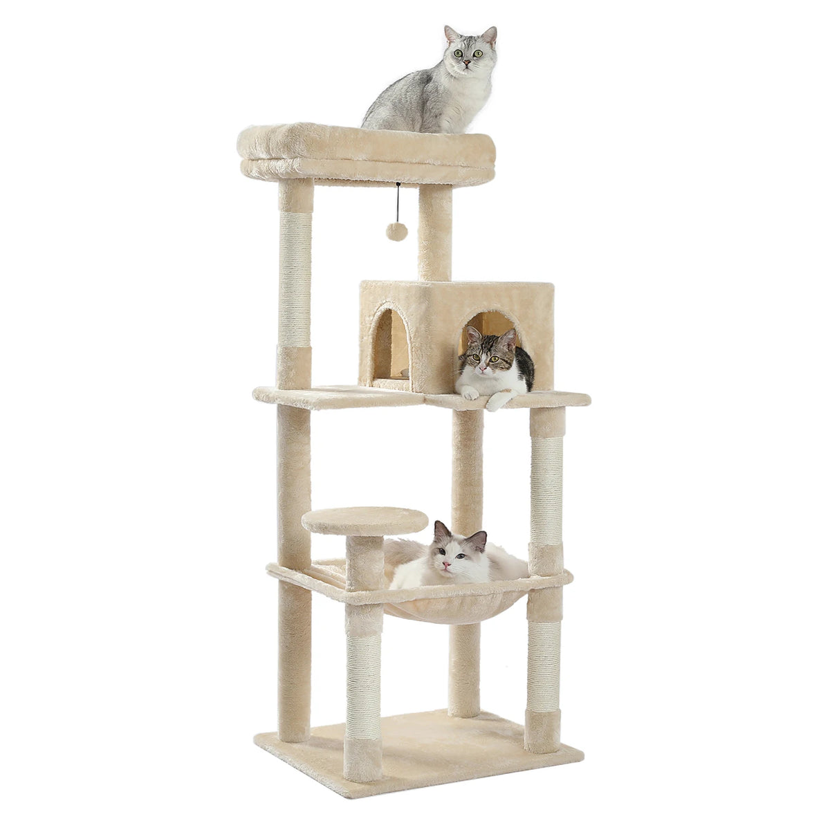 Arbre à chat 143 cm avec grand hamac XXL – vue 10