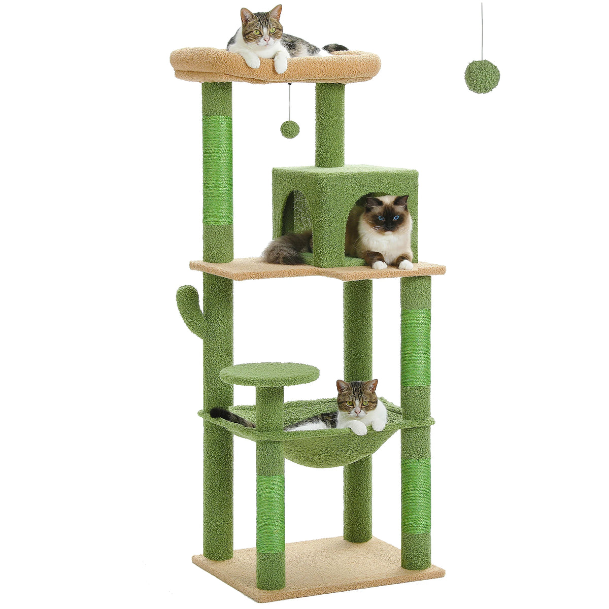Arbre à chat 143 cm avec grand hamac XXL – vue 12