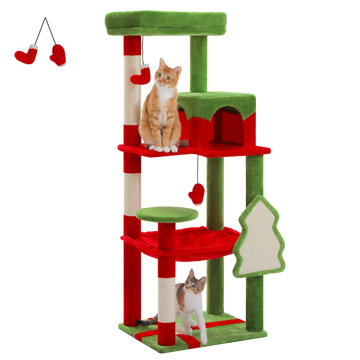 Arbre à chat 143 cm avec grand hamac XXL – vue 9