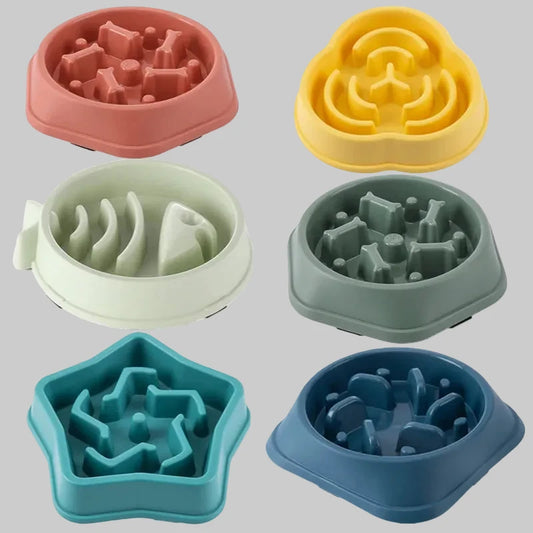 Gamelle anti-glouton pour chat - Ralentit l'alimentation