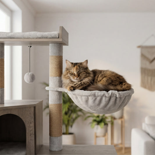 Möbel mit Katzenbaum - 121 cm