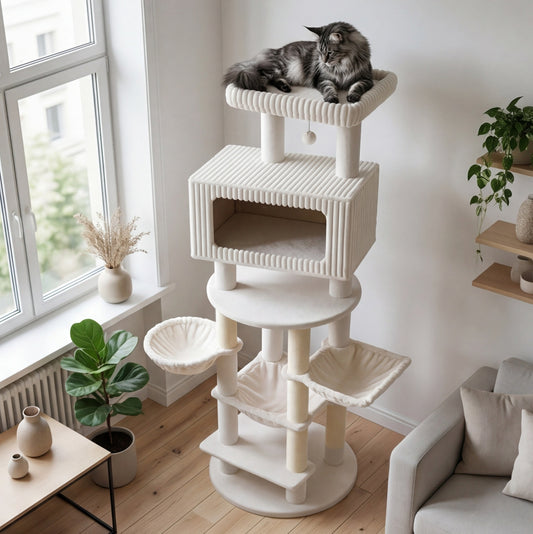 L'Himalaya — Arbre à Chat XXL 213 cm Grands Chats & Multi-Chats