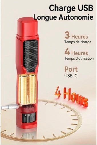 Electric Cat Nail Clipper with 7 Speeds - USB Rechargeable LED Professional