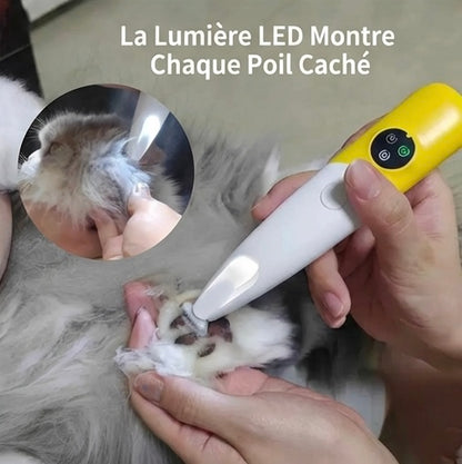 Tondeuse silencieuse pour chat sans fil LED rechargeable