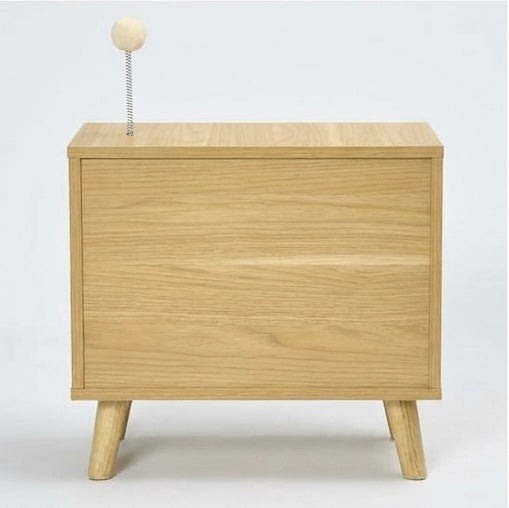 Katzenhaus im Retro-TV-Design mit Kissen und Ball – 50 x 28 x 43 cm