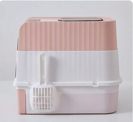 Maison de toilette fermée pour chat avec contrôle odeurs