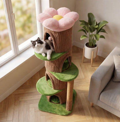 Giant cat tree 174cm - 4 niches