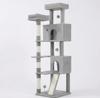 Vertical cat tree 178cm grey