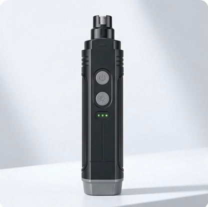 Elektrischer Katzenkrallenschneider mit 2 LED-Leuchten – USB-aufladbar, leise, professionelle Fellpflege