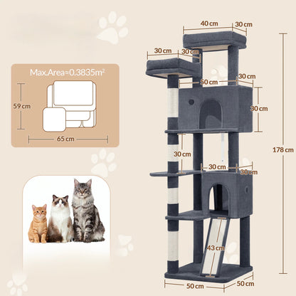 Vertical cat tree 178cm