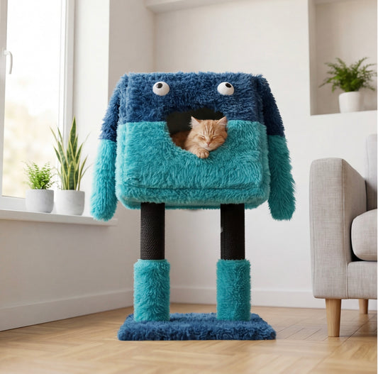 Arbre à chat monstre design ludique