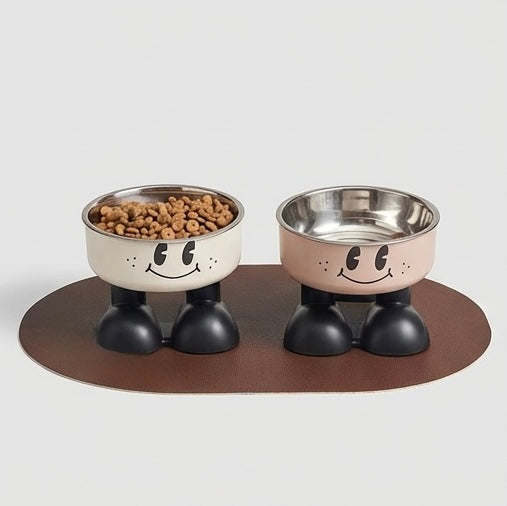 Gamelle chat surelévée inox – anti-déversement