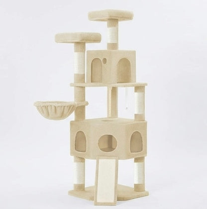 174cm Multi-Cat Cat Tree - Beige