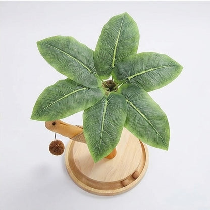 Griffoir bois naturel avec jouet suspendu