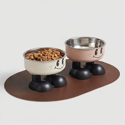 Gamelle chat surelévée inox – anti-déversement