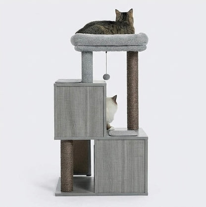 Arbre à chat double cabane
