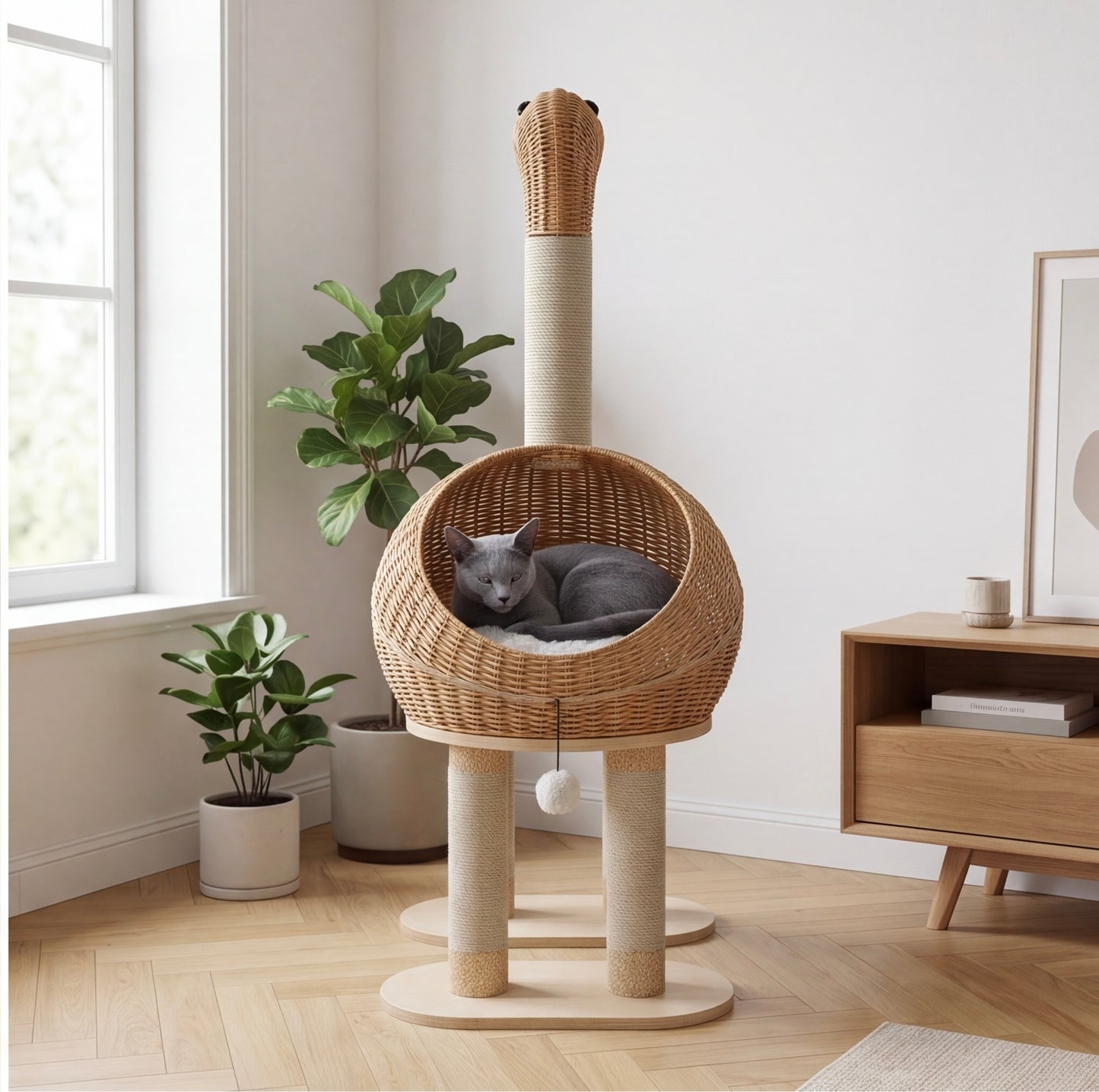 Arbre à chat Dino. 116cm
