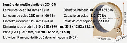 Heimtrainerrad – Durchmesser 132 cm