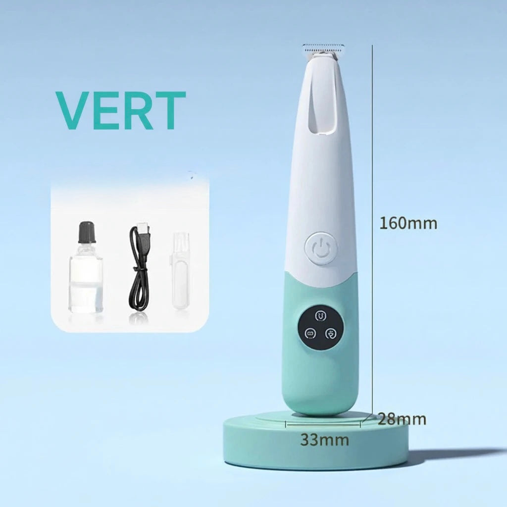 Tondeuse silencieuse pour chat sans fil LED rechargeable