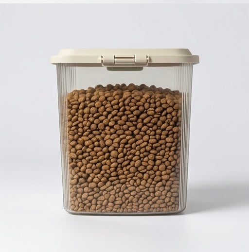 5 kg luftdichter Katzenfutterbehälter – Transparent mit Messbecher