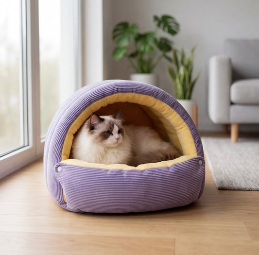 Panier grotte chat