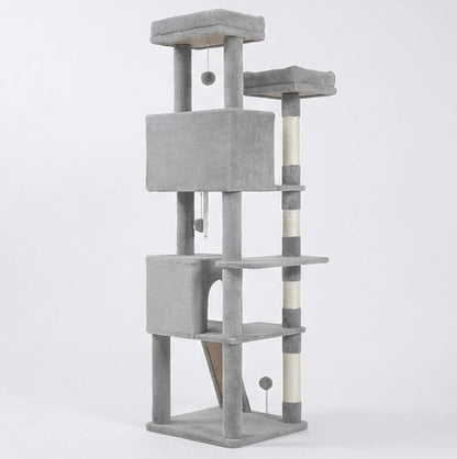Vertical cat tree 178cm grey