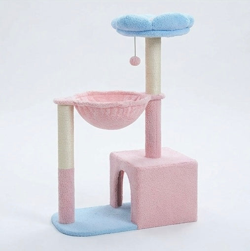 Arbre à chat fleur avec hamac