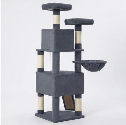 174cm Multi-Cat Cat Tree - Dark Grey