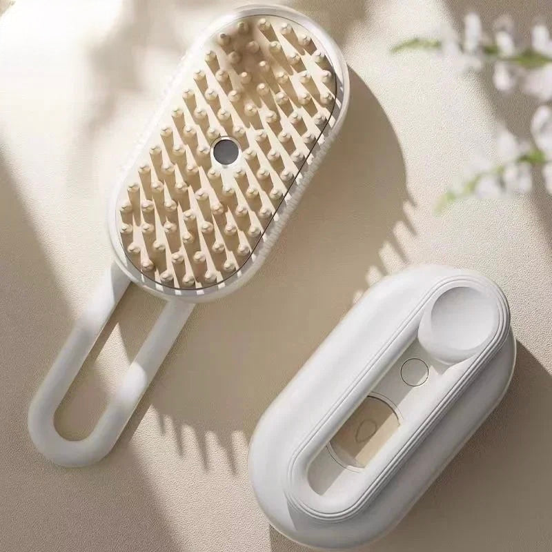 Brosse spray vapeur pour chat - Humidifie et démêle