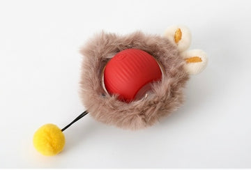 Balle interactive peluche style rat - 3 couleurs