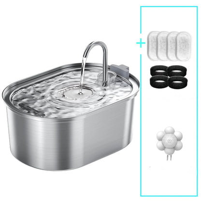 Trinkbrunnen für Katzen aus Edelstahl – 304 – 3,2 l & intelligenter Sensor