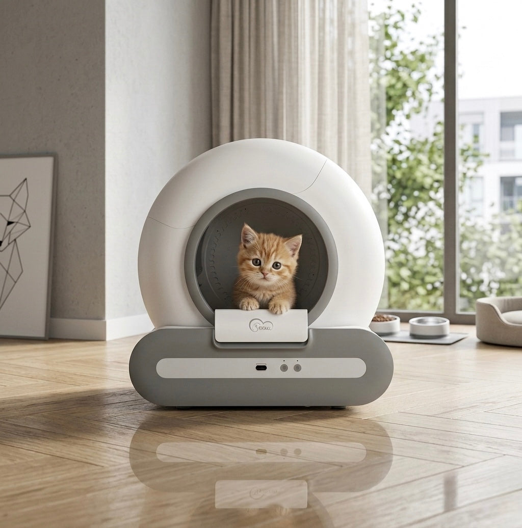Litière autonettoyante connectée WiFi – 65L