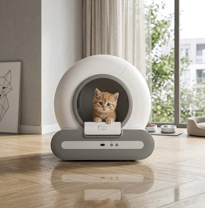 Litière autonettoyante connectée WiFi – 65L