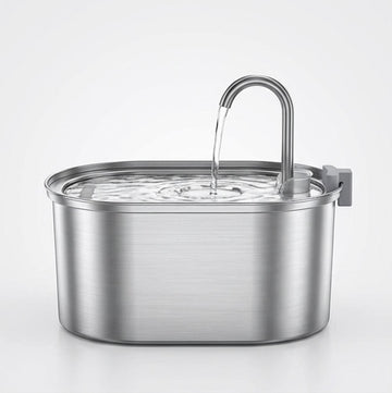 Fontaine à Eau Chat Intelligente Inox 3,2L - Acier 304, Capteur, Double Filtre, Silencieuse