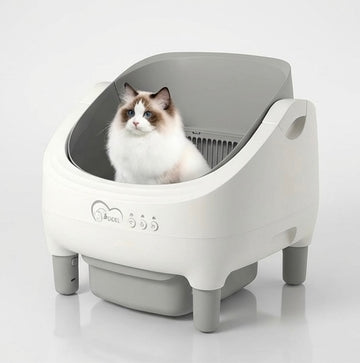 Litière Chat Autonettoyante Ouverture Dessus - Connectée WiFi 2.4G App Mobile avec Sacs