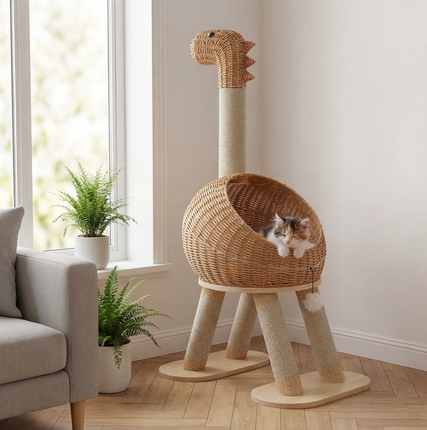 Arbre à chat Dino. 116cm