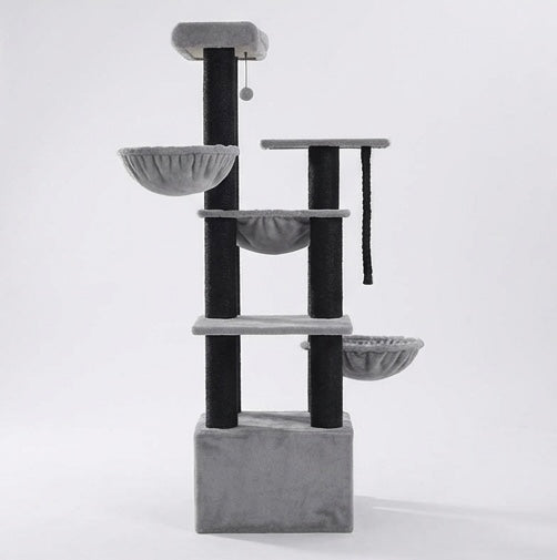 Arbre à chat XXL – 11 griffoirs & hamac grands chats