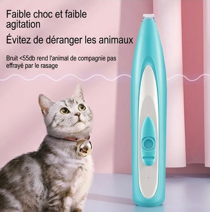 Tondeuse Électrique Chat Silencieuse - USB Rechargeable