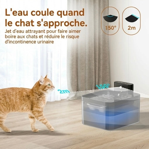 Kabelloser Katzenbrunnen – mit Infrarotsensor und Batterie